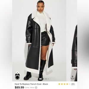 Hard to replace Trench -Black